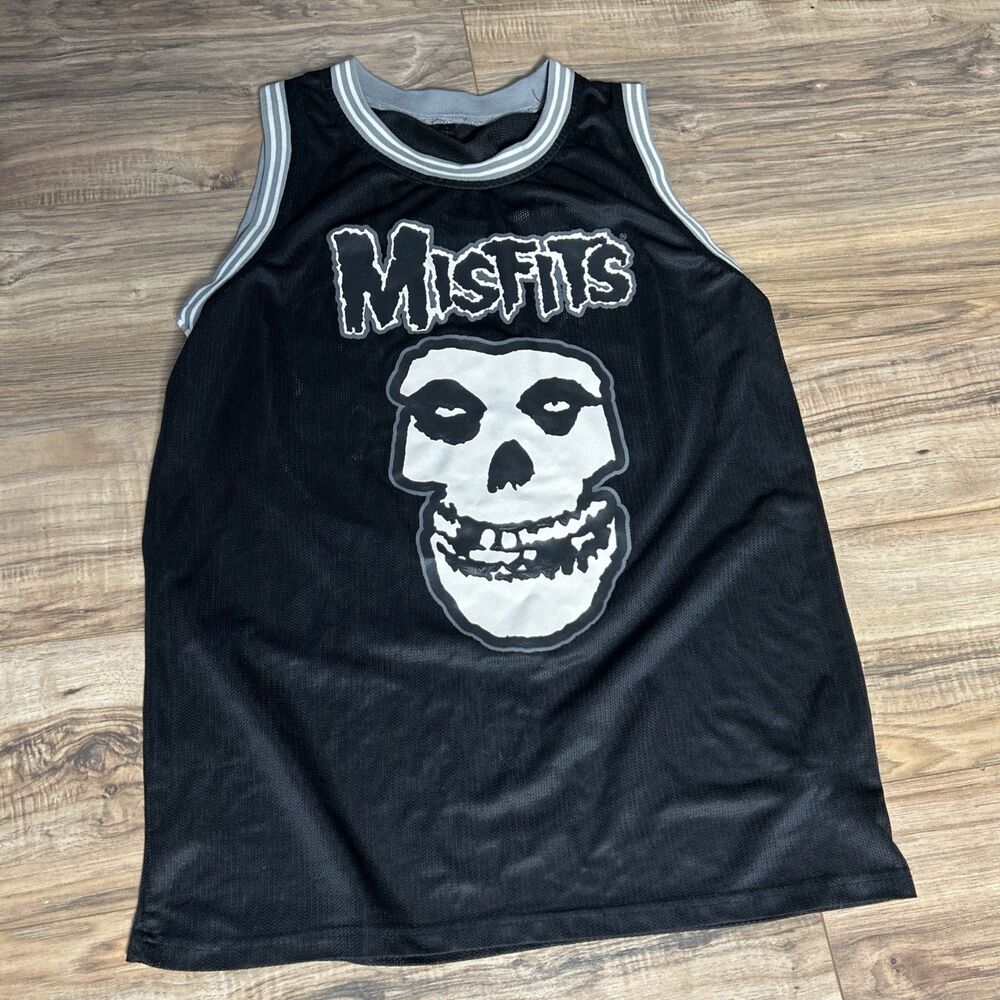 The Misfits Jersey # 138 Large Punk Crimson Ghost Skull Hot Topic Danzig